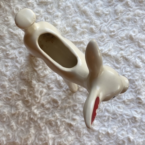 WHITE POTTERY~DEER PLANTER~ 1940’s~MATTE GLAZE~MID CENTURY POTTERY~NICE~G2C - Picture 5 of 6